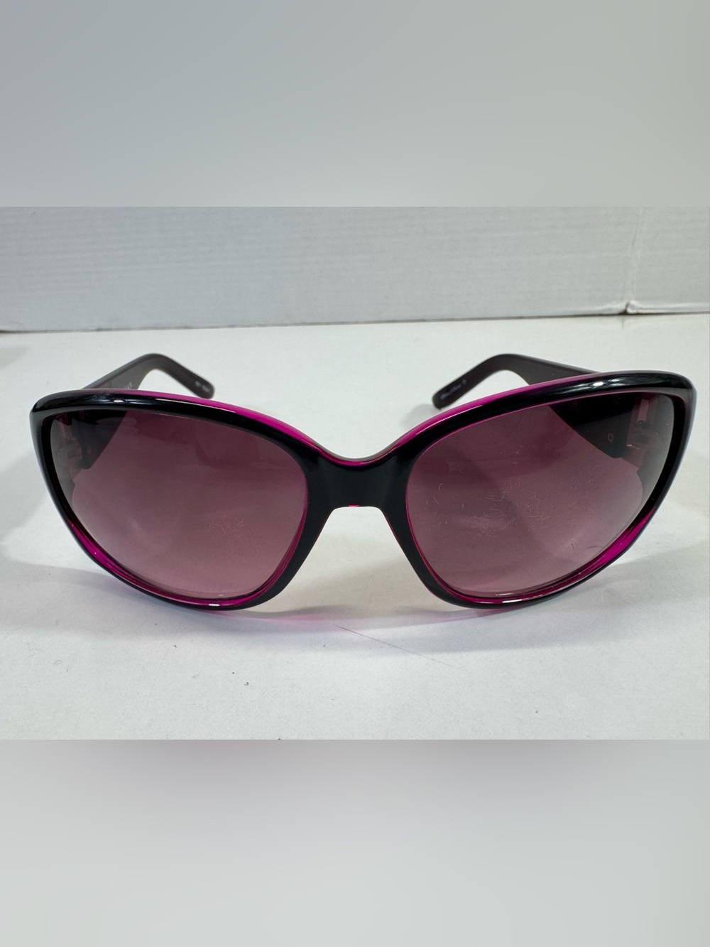 Dana Buchman Black Sunglasses with purple  tint lens style fashion